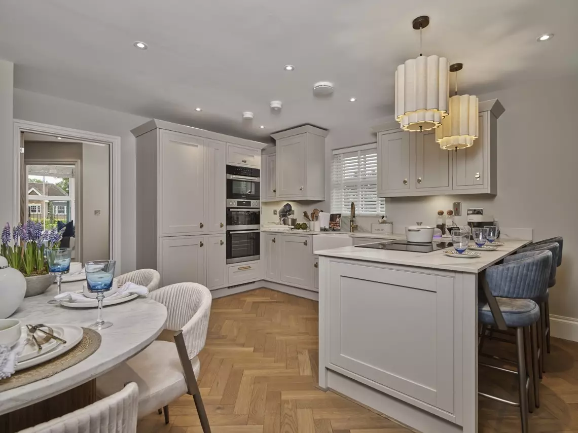 Kitchen and dining area at The Belfry