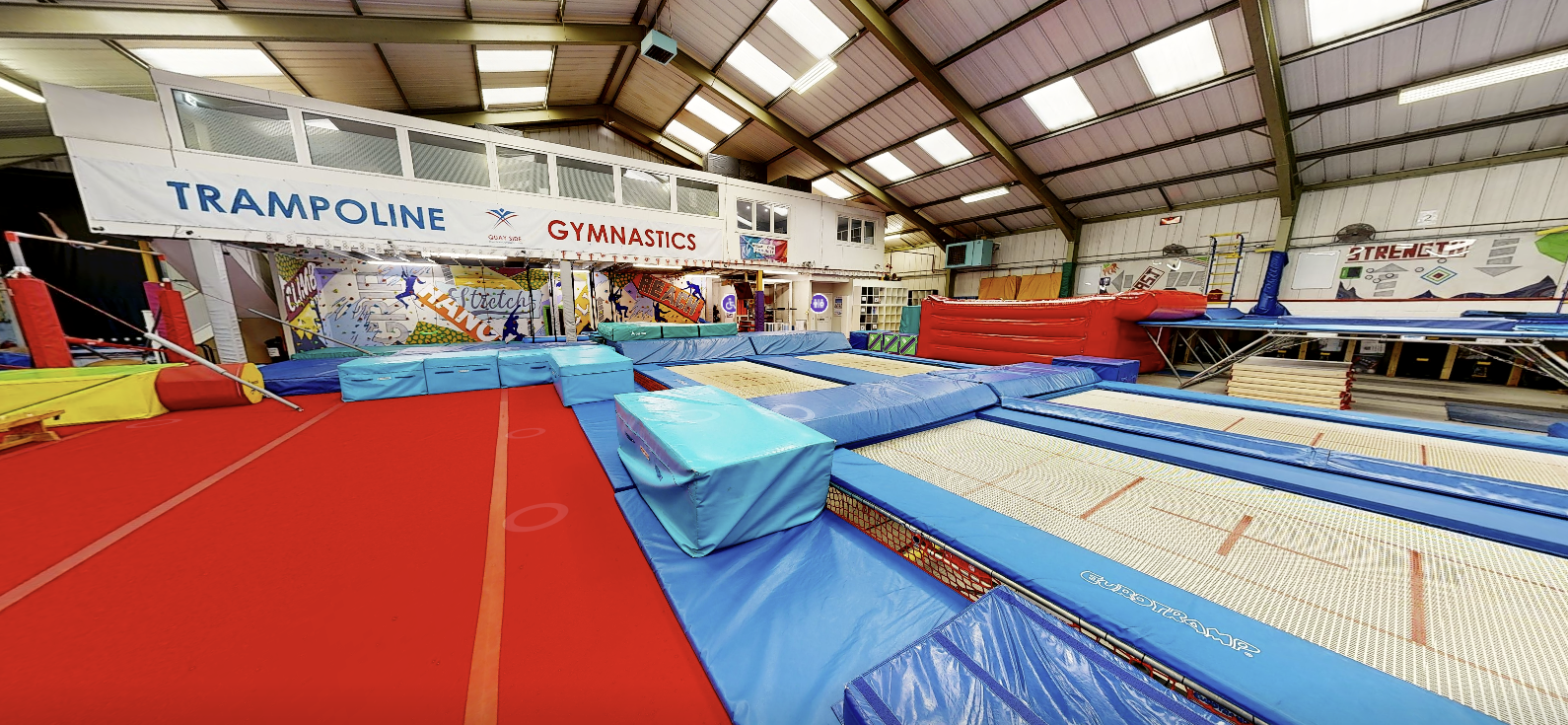 Trampoline and gymnastics facilities at Quayside